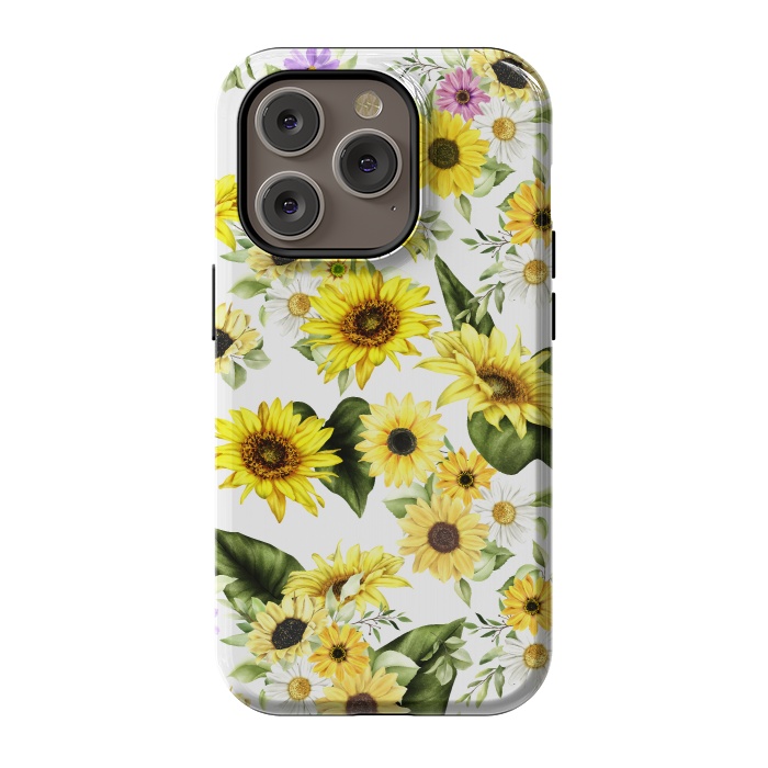 iPhone 14 Pro StrongFit Sunflower by Bledi