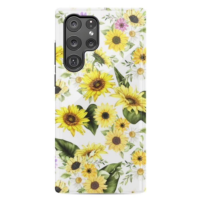 Galaxy S22 Ultra StrongFit Sunflower by Bledi