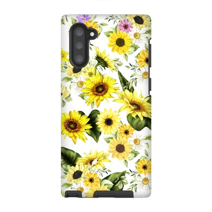 Galaxy Note 10 StrongFit Sunflower by Bledi