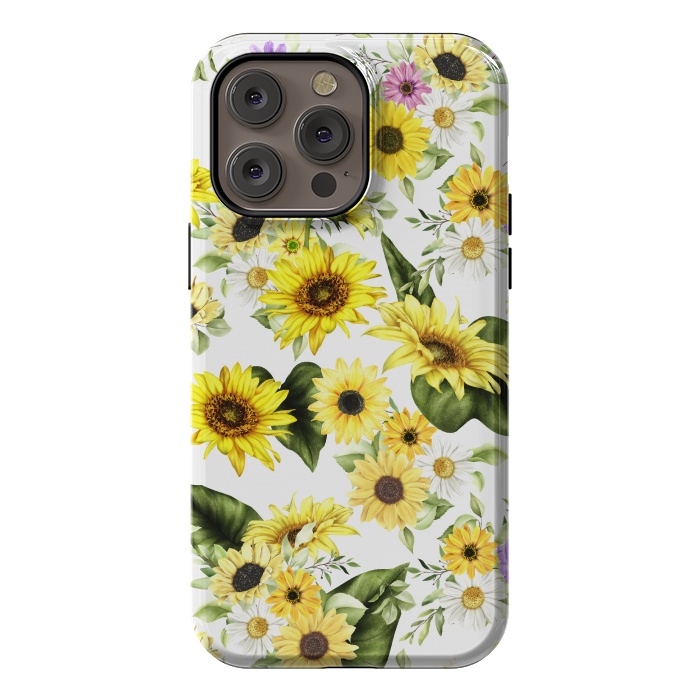iPhone 14 Pro max StrongFit Sunflower by Bledi