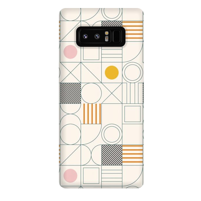 Galaxy Note 8 StrongFit Spring Bauhaus Lines by ArtPrInk