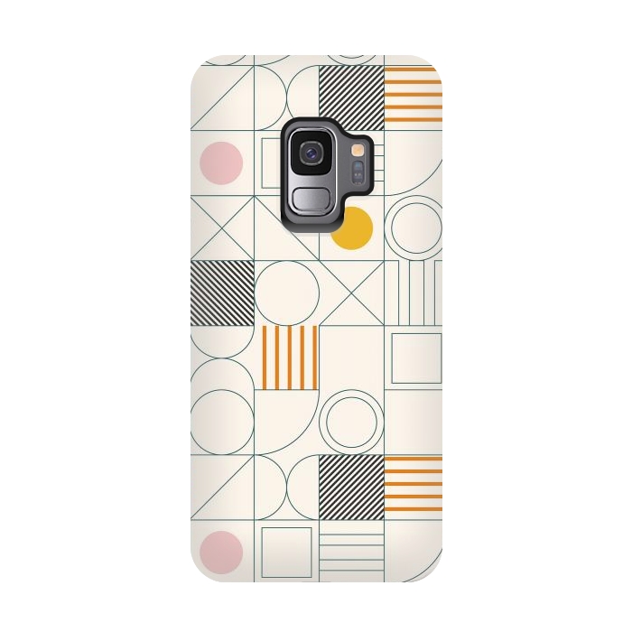Galaxy S9 StrongFit Spring Bauhaus Lines by ArtPrInk