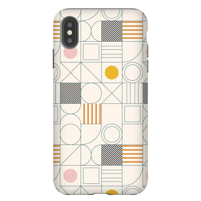 iPhone Xs Max StrongFit Spring Bauhaus Lines by ArtPrInk