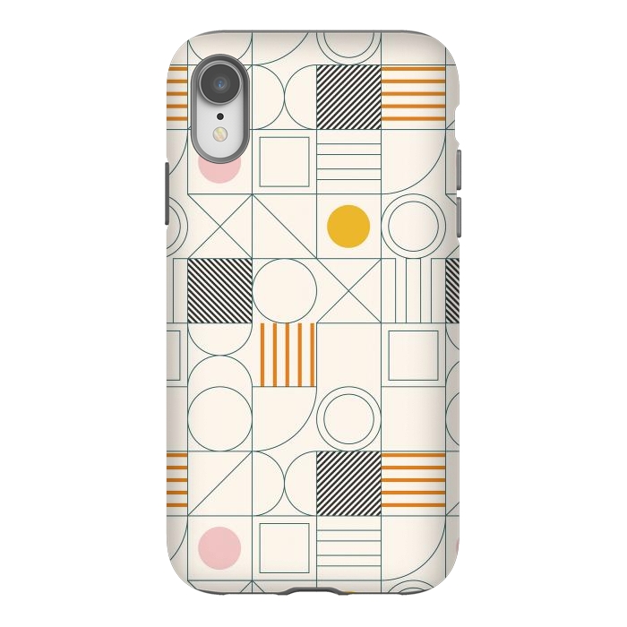 iPhone Xr StrongFit Spring Bauhaus Lines by ArtPrInk