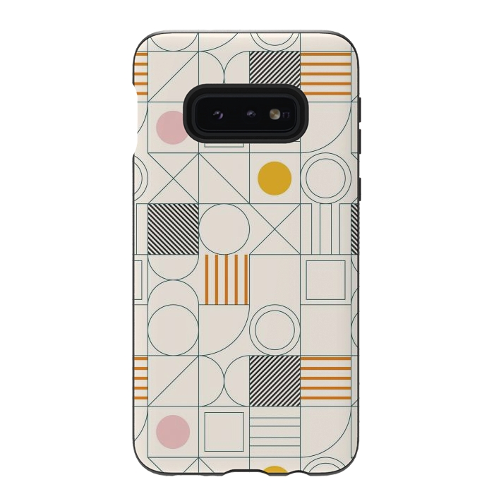 Galaxy S10e StrongFit Spring Bauhaus Lines by ArtPrInk
