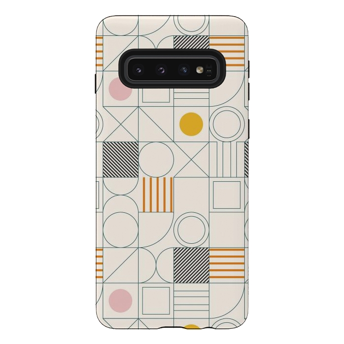 Galaxy S10 StrongFit Spring Bauhaus Lines by ArtPrInk