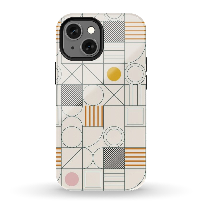 iPhone 12 mini StrongFit Spring Bauhaus Lines by ArtPrInk