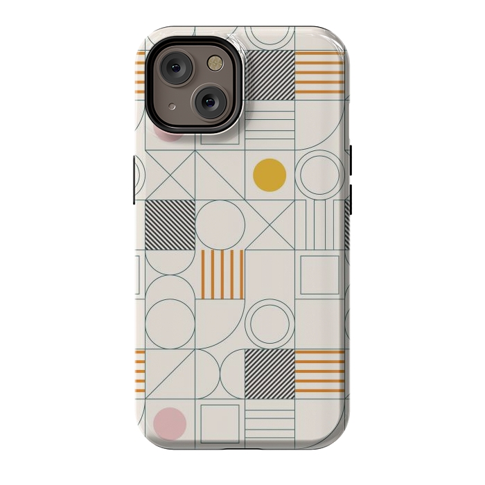 iPhone 14 StrongFit Spring Bauhaus Lines by ArtPrInk