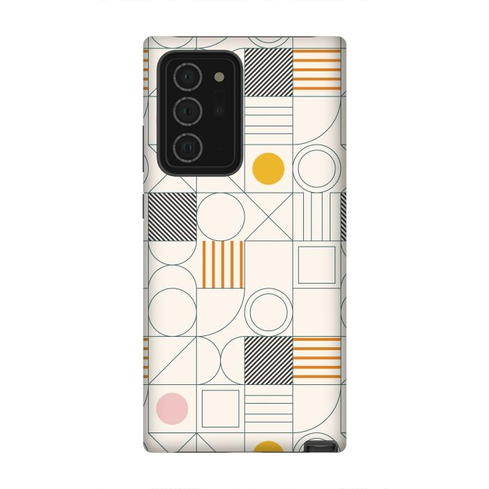 Galaxy Note 20 Ultra StrongFit Spring Bauhaus Lines by ArtPrInk