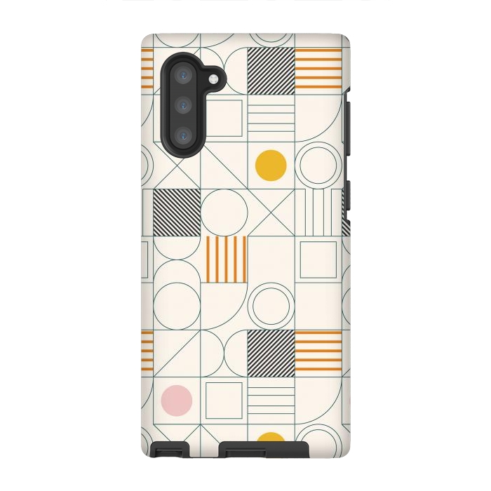 Galaxy Note 10 StrongFit Spring Bauhaus Lines by ArtPrInk