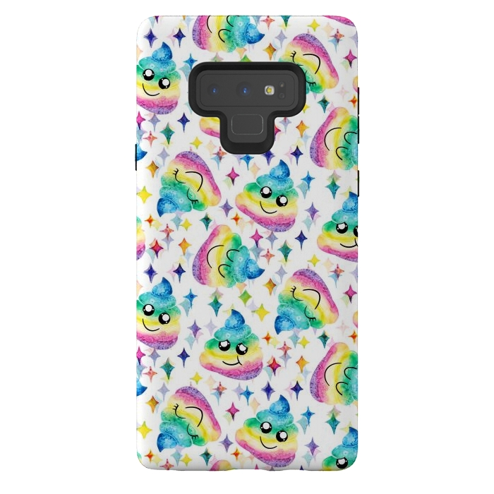 Galaxy Note 9 StrongFit Rainbow Poop by gingerlique