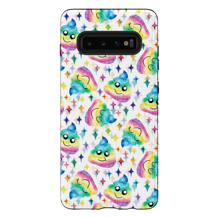 Galaxy S10 plus StrongFit Rainbow Poop by gingerlique