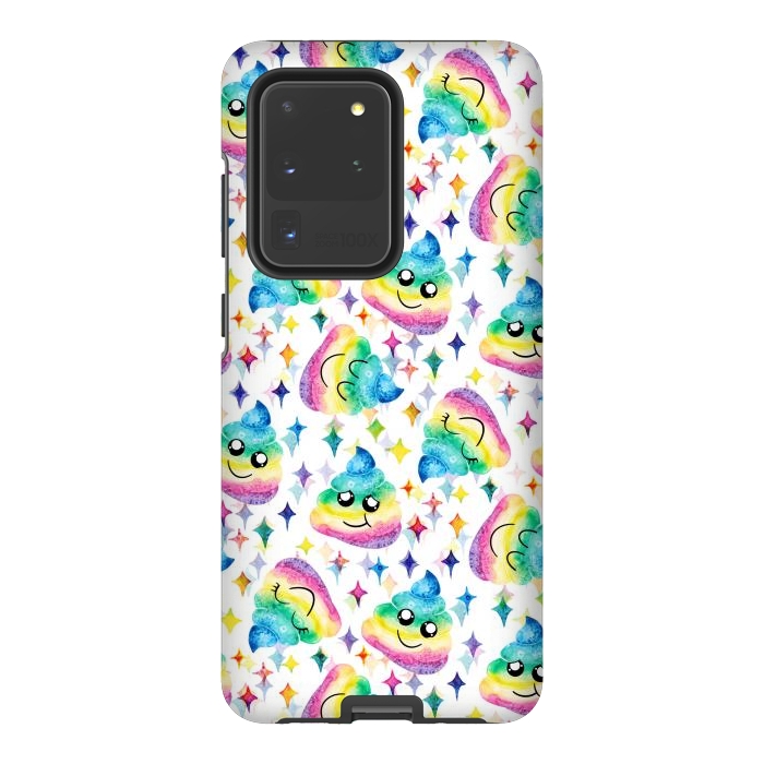 Galaxy S20 Ultra StrongFit Rainbow Poop by gingerlique