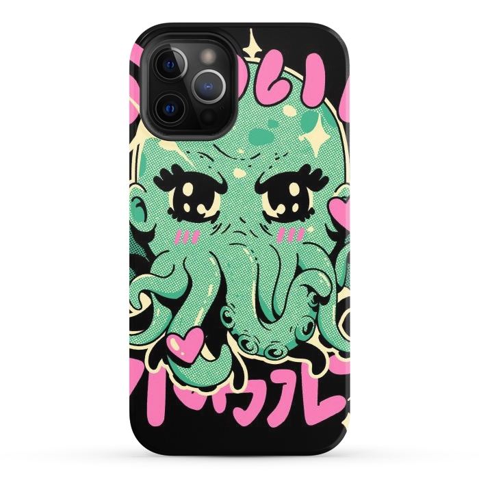 iPhone 12 Pro StrongFit Cutethulhu Loves by Ilustrata