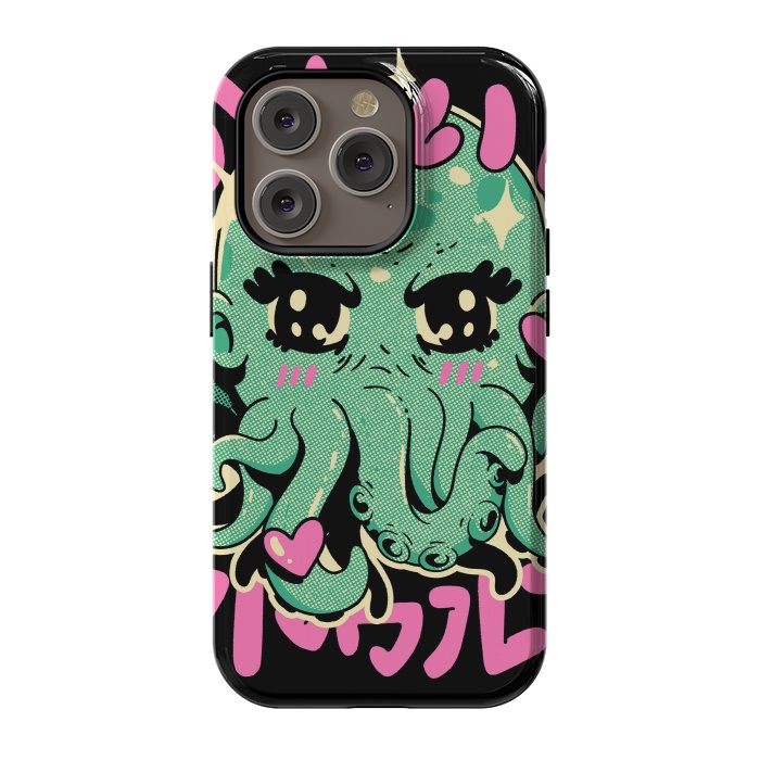 iPhone 14 Pro StrongFit Cutethulhu Loves by Ilustrata