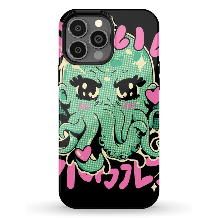 iPhone 13 Pro Max StrongFit Cutethulhu Loves by Ilustrata