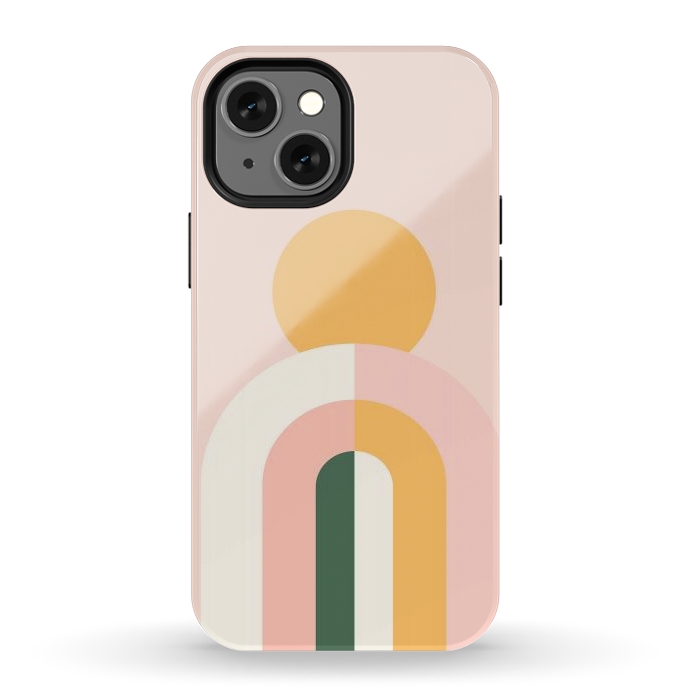 iPhone 12 mini StrongFit Bold Rainbow Sun by ArtPrInk