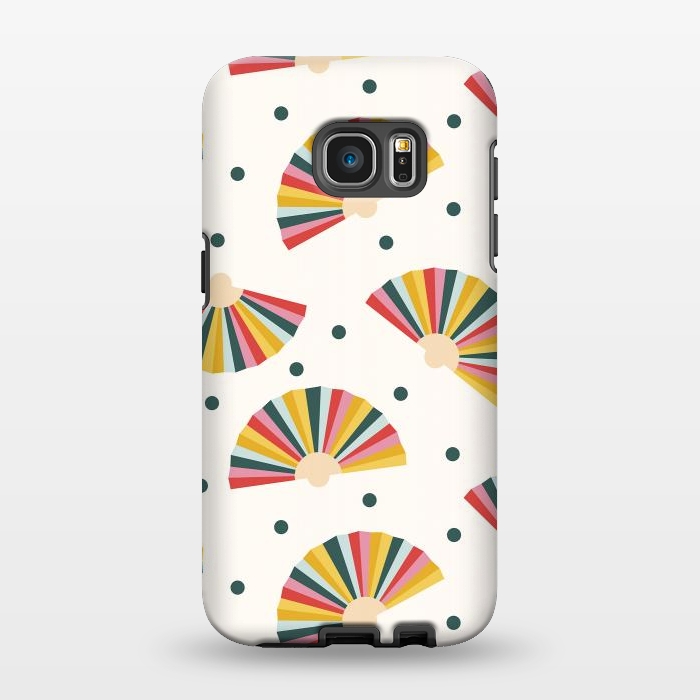 Galaxy S7 EDGE StrongFit Hand Fans - Colorful by ArtPrInk