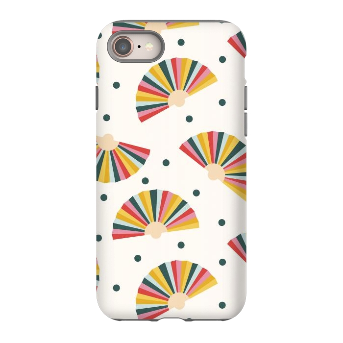 iPhone 8 StrongFit Hand Fans - Colorful by ArtPrInk