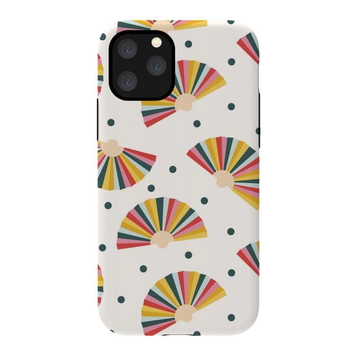 iPhone 11 Pro StrongFit Hand Fans - Colorful by ArtPrInk