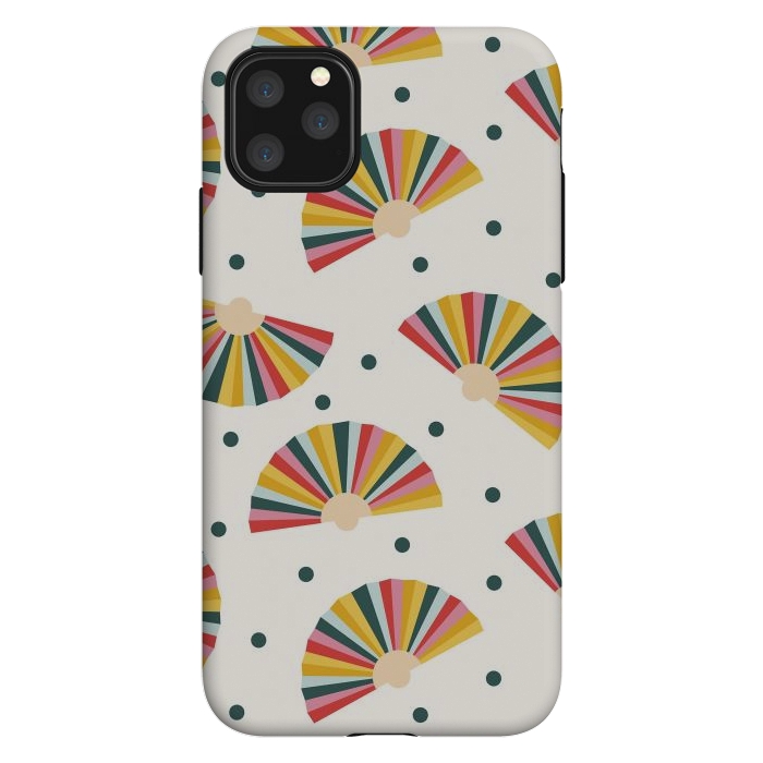 iPhone 11 Pro Max StrongFit Hand Fans - Colorful by ArtPrInk