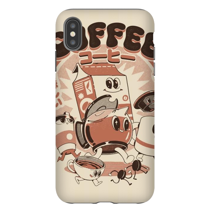 iPhone Xs Max StrongFit My Coffee Friends by Ilustrata
