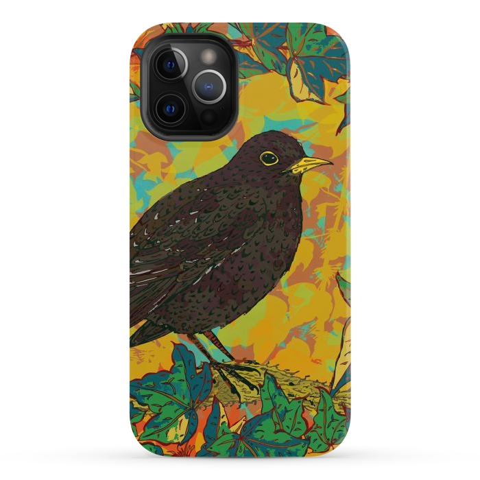 iPhone 12 Pro Max StrongFit Blackbird by Lotti Brown