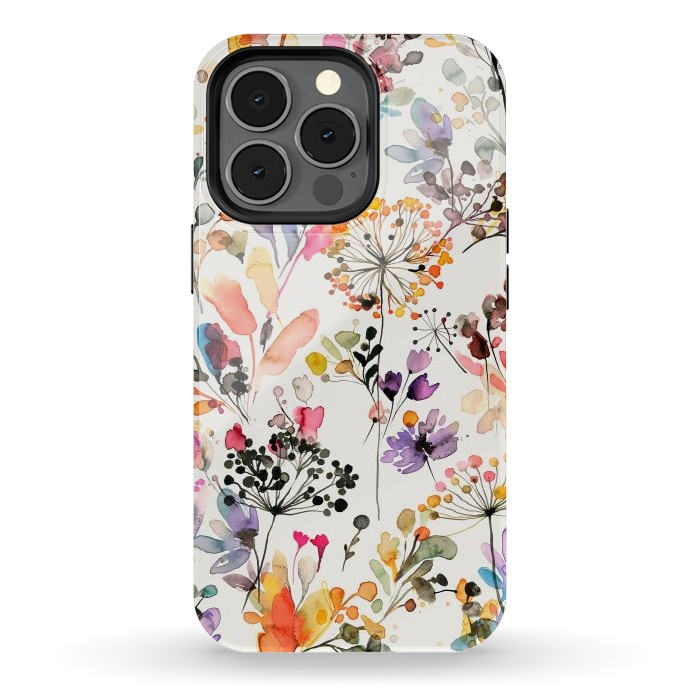 iPhone 13 pro StrongFit Wild Grasses by Ninola Design