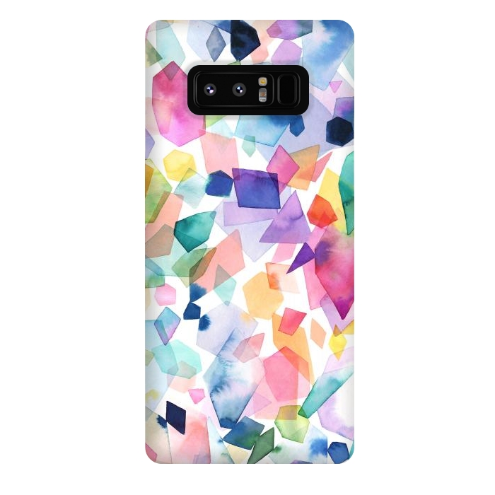 Galaxy Note 8 StrongFit Colorful Crystals and Gems by Ninola Design