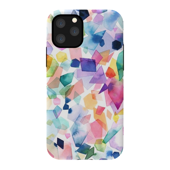 iPhone 11 Pro StrongFit Colorful Crystals and Gems by Ninola Design