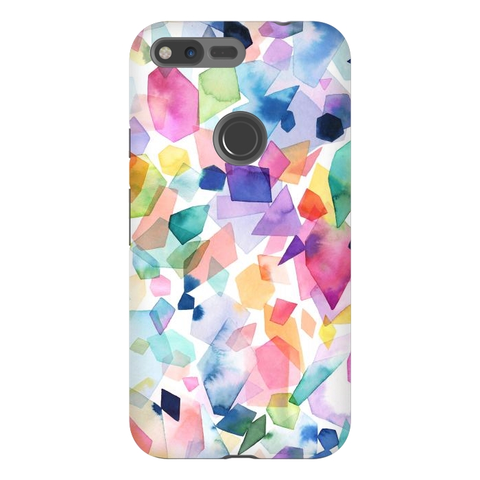 Pixel XL StrongFit Colorful Crystals and Gems by Ninola Design
