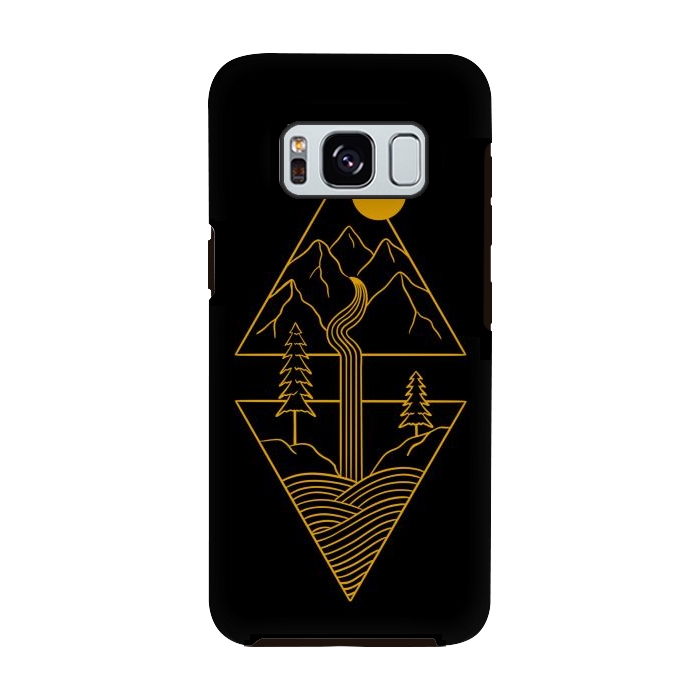 Galaxy S8 StrongFit Nature minimal golden by Coffee Man