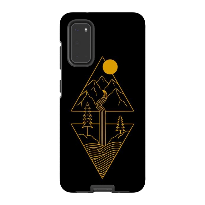 Galaxy S20 StrongFit Nature minimal golden by Coffee Man