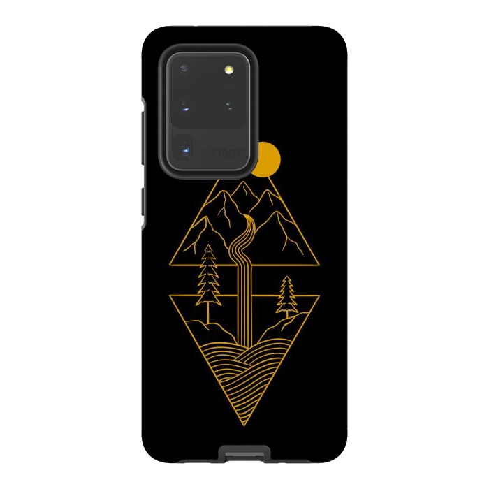 Galaxy S20 Ultra StrongFit Nature minimal golden by Coffee Man