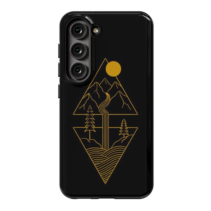 Galaxy S23 StrongFit Nature minimal golden by Coffee Man