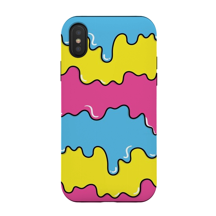 iPhone Xs / X StrongFit Melted colors by Coffee Man