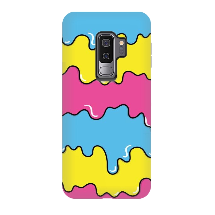 Galaxy S9 plus StrongFit Melted colors by Coffee Man