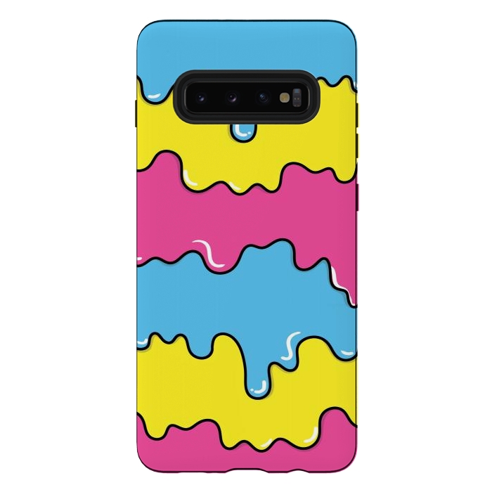 Galaxy S10 plus StrongFit Melted colors by Coffee Man