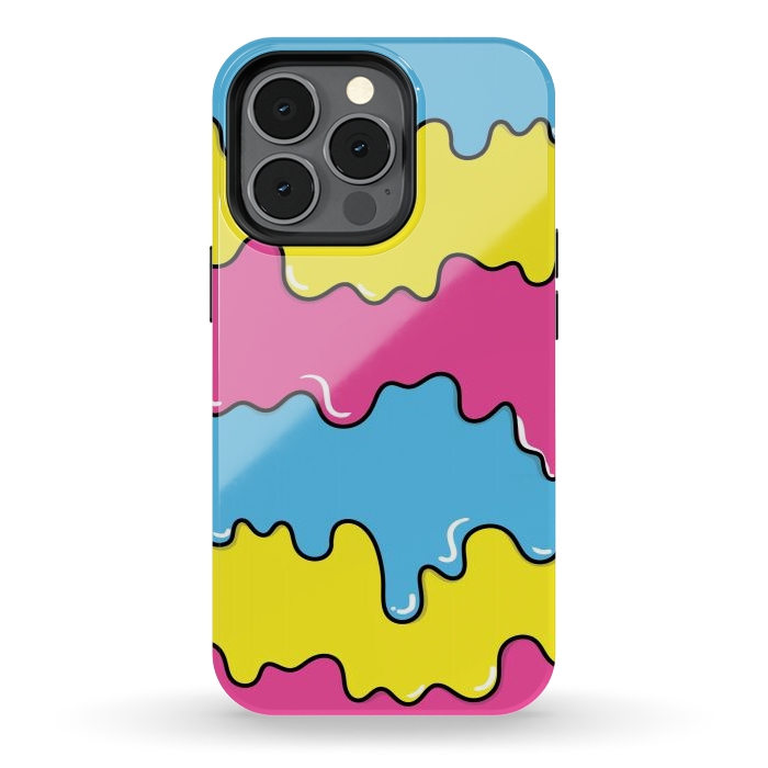iPhone 13 pro StrongFit Melted colors by Coffee Man