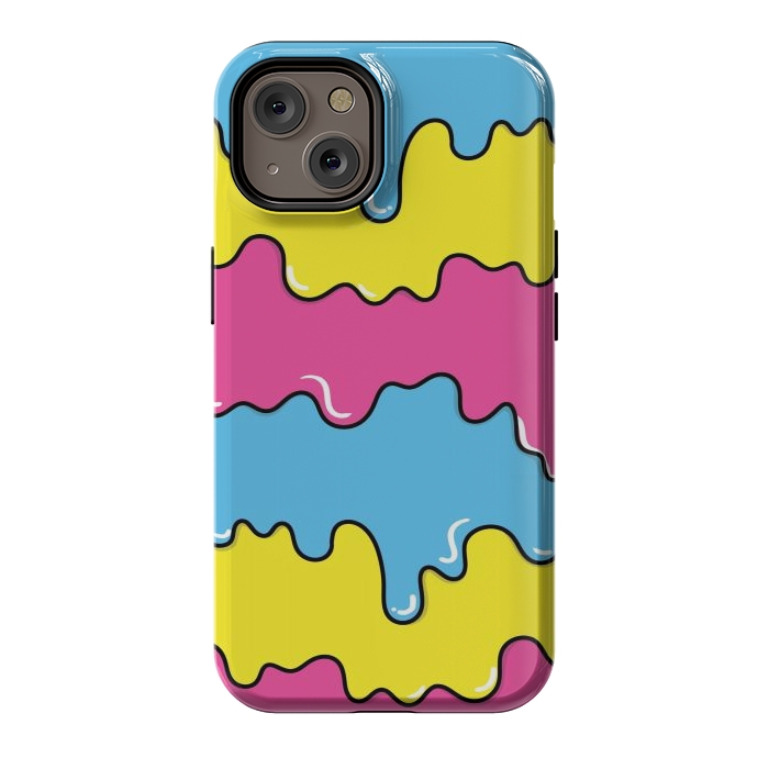 iPhone 14 StrongFit Melted colors by Coffee Man
