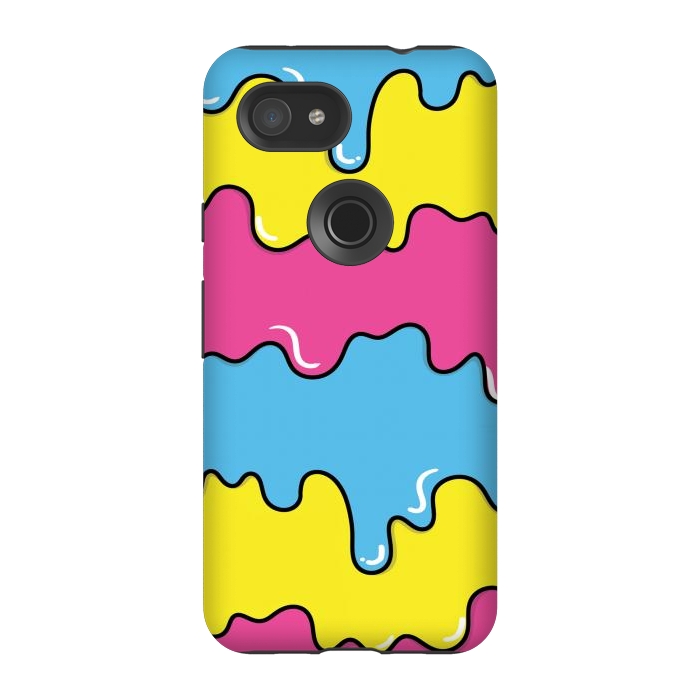 Pixel 3A StrongFit Melted colors by Coffee Man