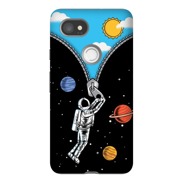 Pixel 2XL StrongFit Space and sky by Coffee Man