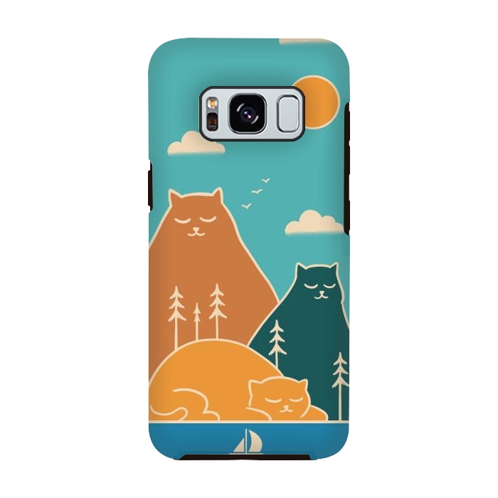 Galaxy S8 StrongFit Cats mountains nature by Coffee Man