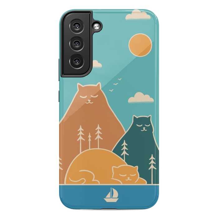 Galaxy S22 plus StrongFit Cats mountains nature by Coffee Man