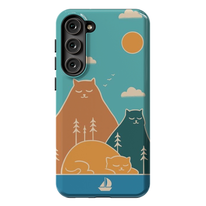 Galaxy S23 Plus StrongFit Cats mountains nature by Coffee Man