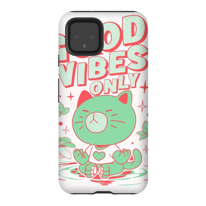 Pixel 4 StrongFit Good Vibes Only  by Ilustrata