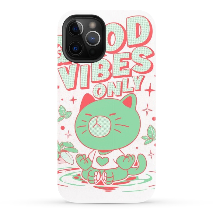 iPhone 12 Pro StrongFit Good Vibes Only  by Ilustrata
