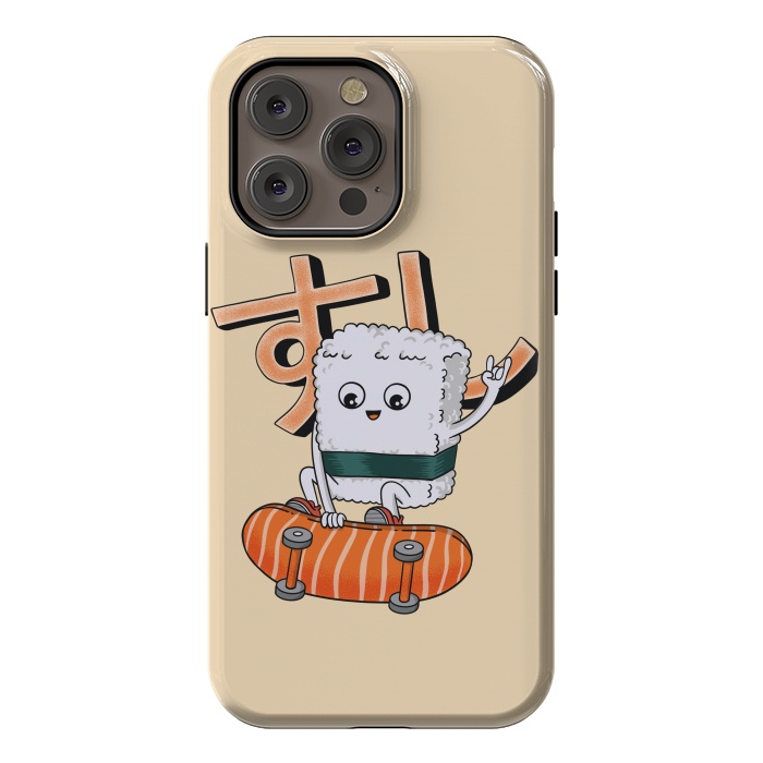 iPhone 14 Pro max StrongFit Sushi and skateboard by Coffee Man