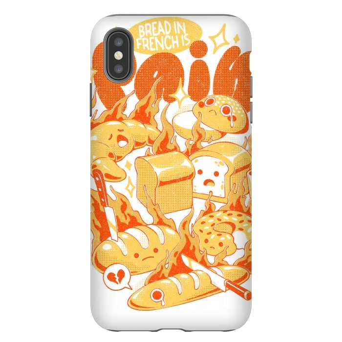 iPhone Xs Max StrongFit French Bread by Ilustrata