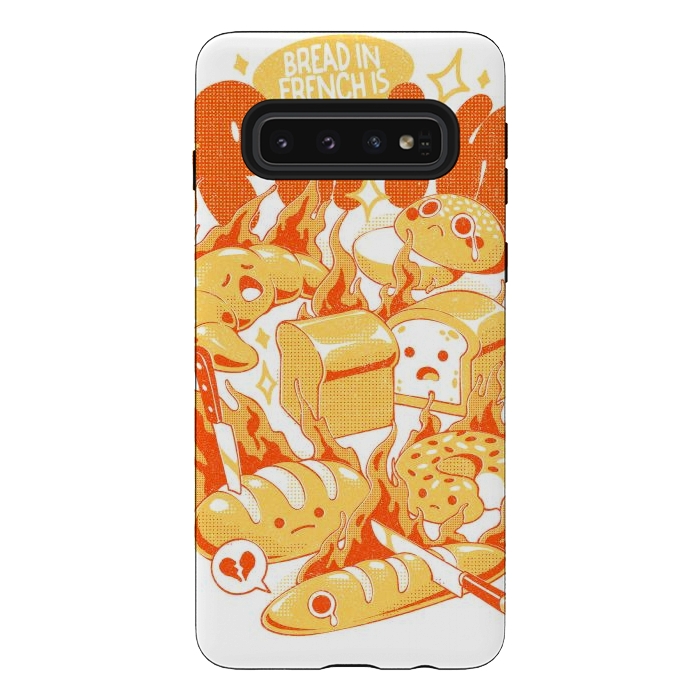 Galaxy S10 StrongFit French Bread by Ilustrata